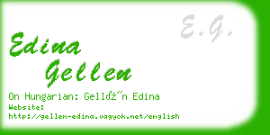 edina gellen business card